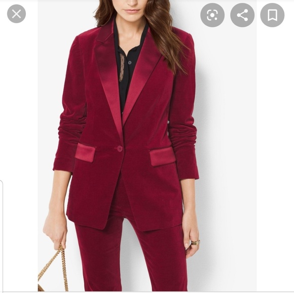 MICHAEL Michael Kors Other - NWOT Michael by MK Red Velvet Blazer and Pants